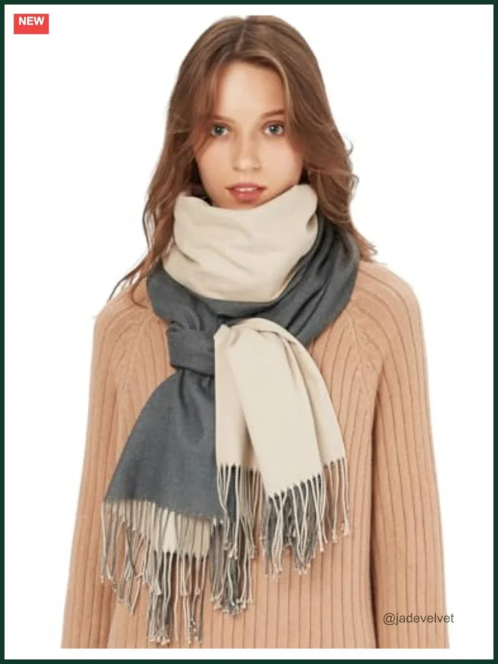 Women's Oversized Cashmere Feel Wrap Scarf Shawl Pashmina